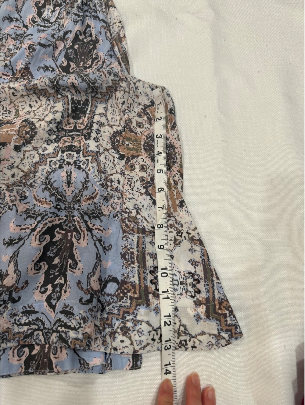 Free People Boho Paisley Print Sleeveless V-Neck Cami Tank Top Medium - Picture 8 of 9